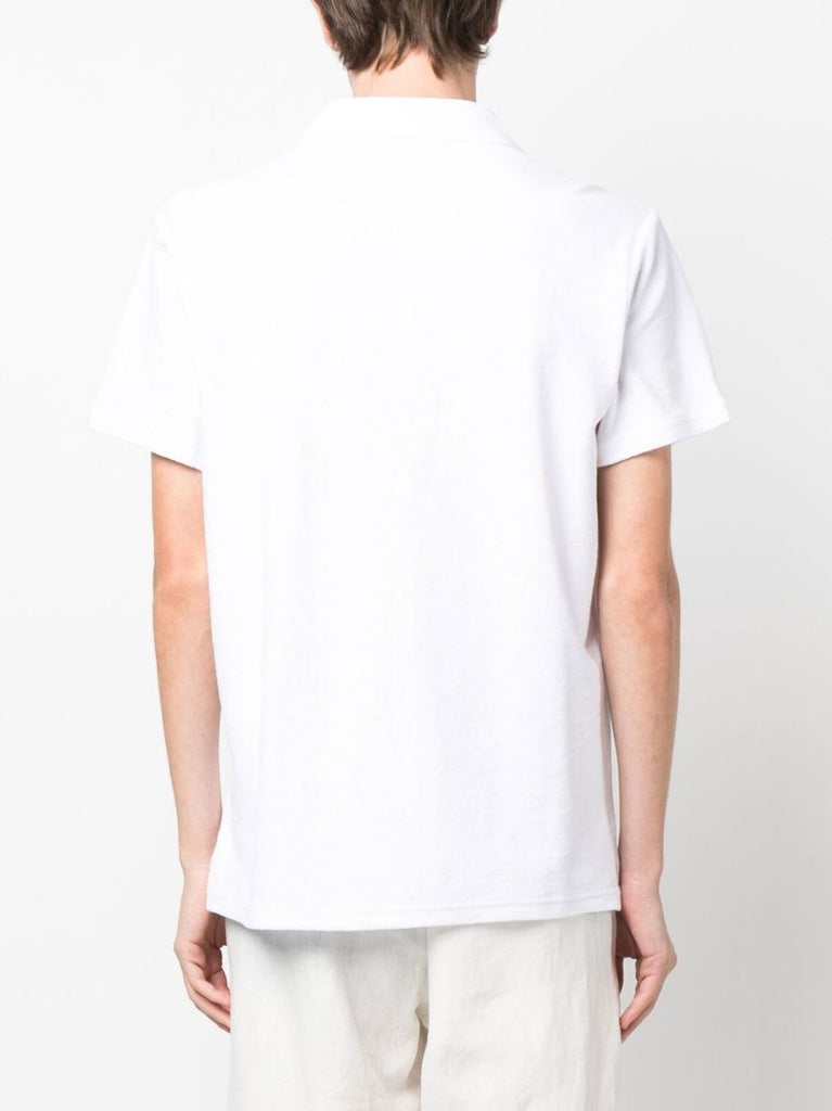 White Phoenix Towelling Polo Shirt