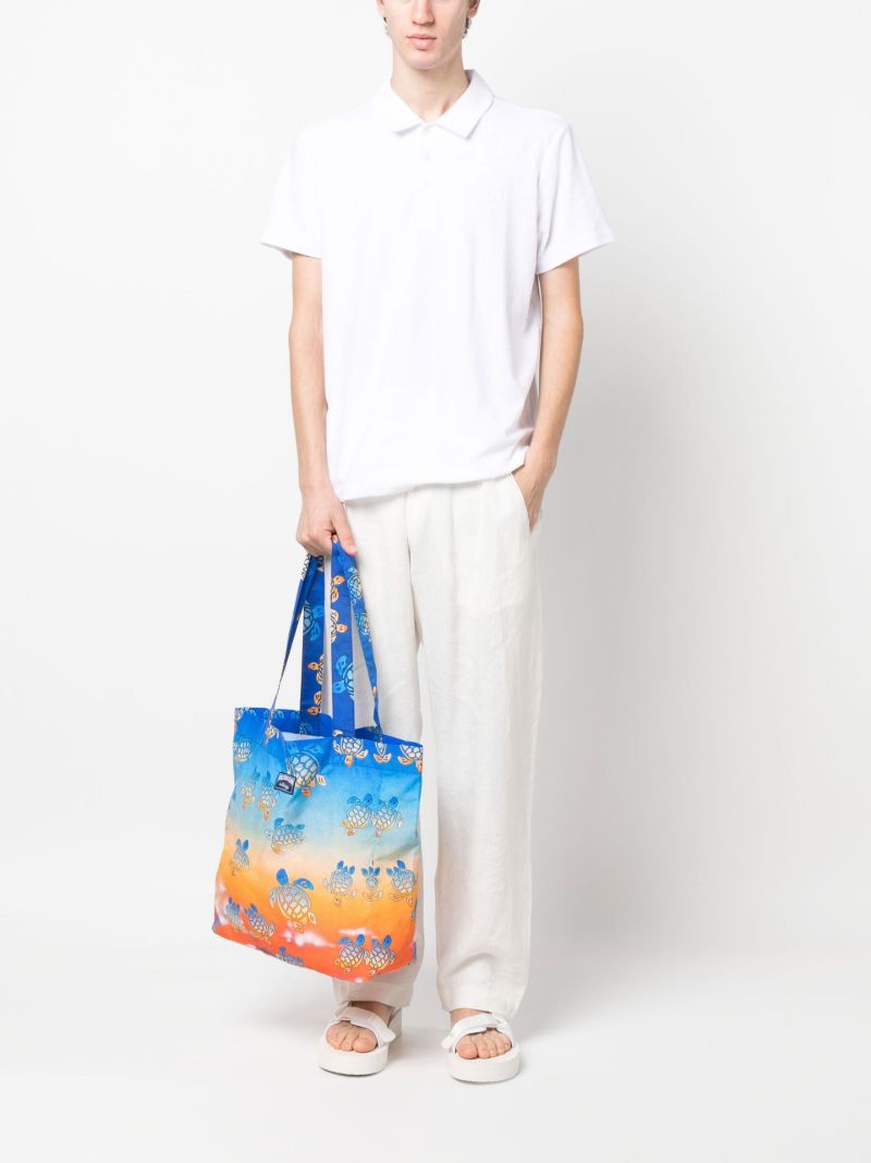 White Phoenix Towelling Polo Shirt