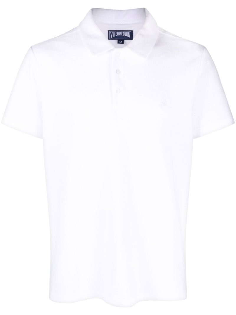 White Phoenix Towelling Polo Shirt