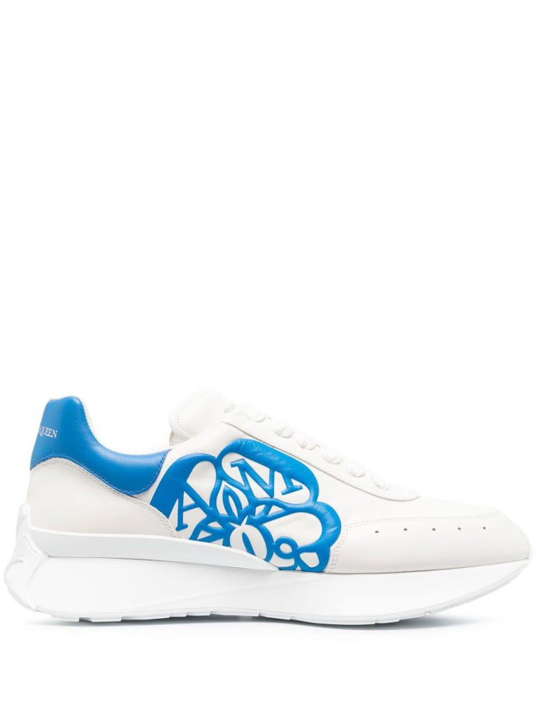 White Sprint Runner Leather Sneakers