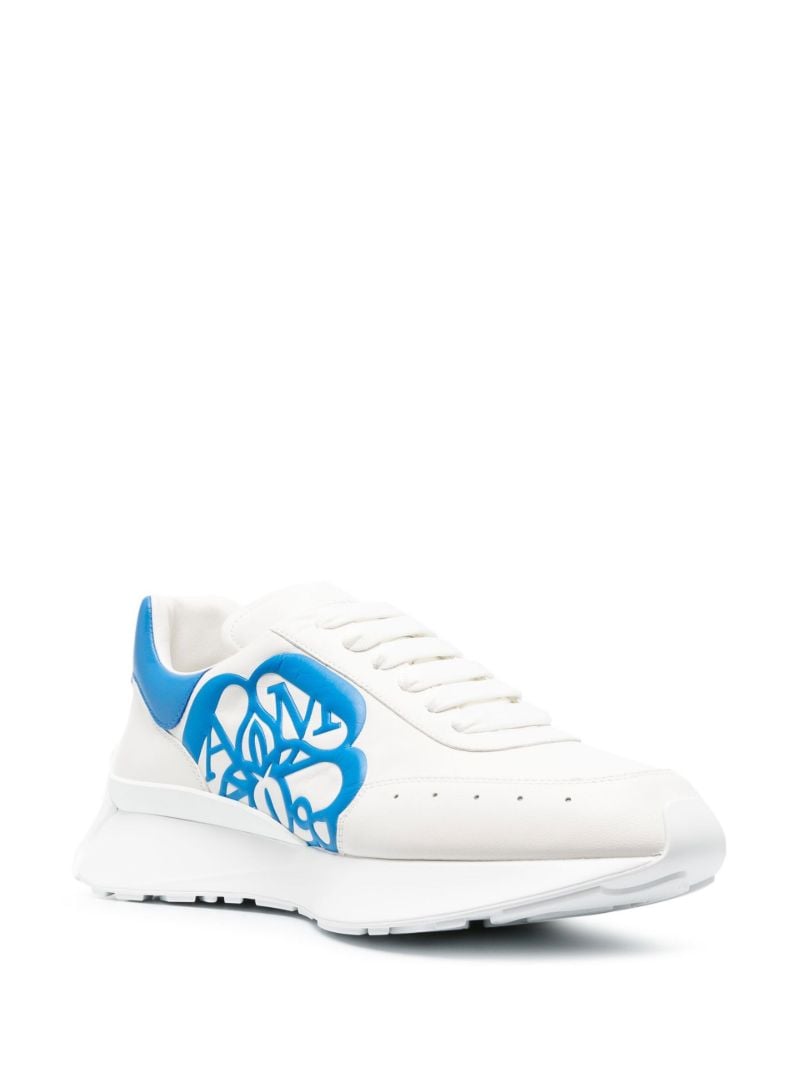 White Sprint Runner Leather Sneakers