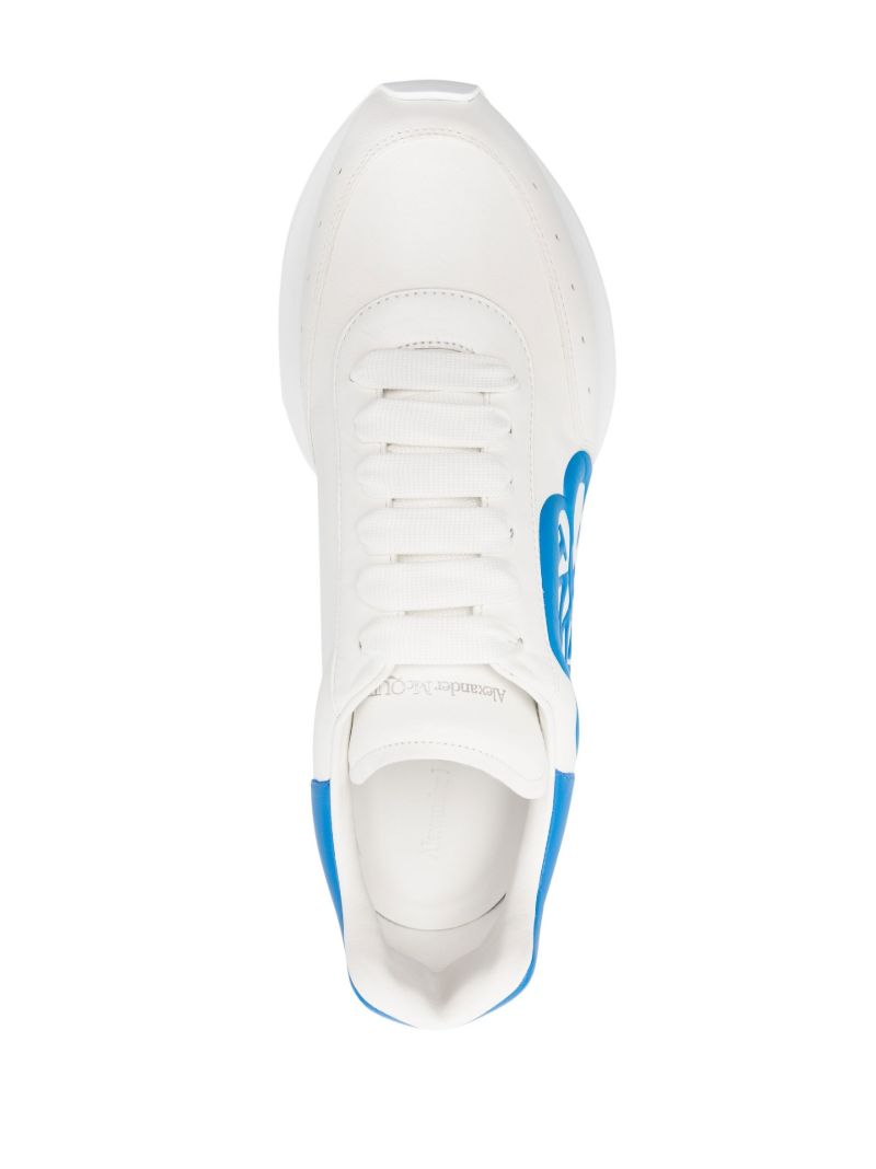 White Sprint Runner Leather Sneakers