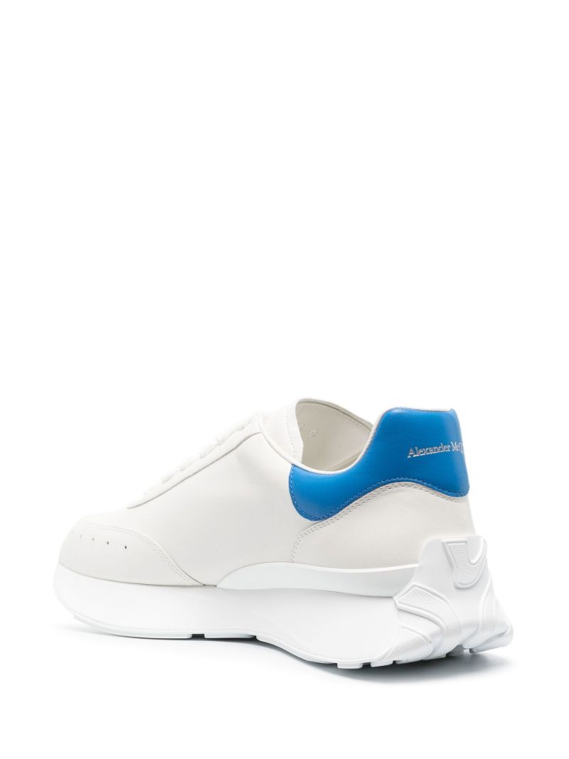 White Sprint Runner Leather Sneakers