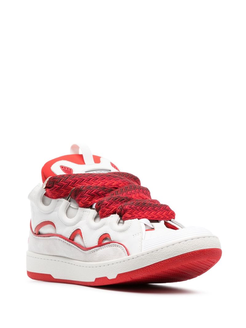 Red Curb Low-top Sneakers