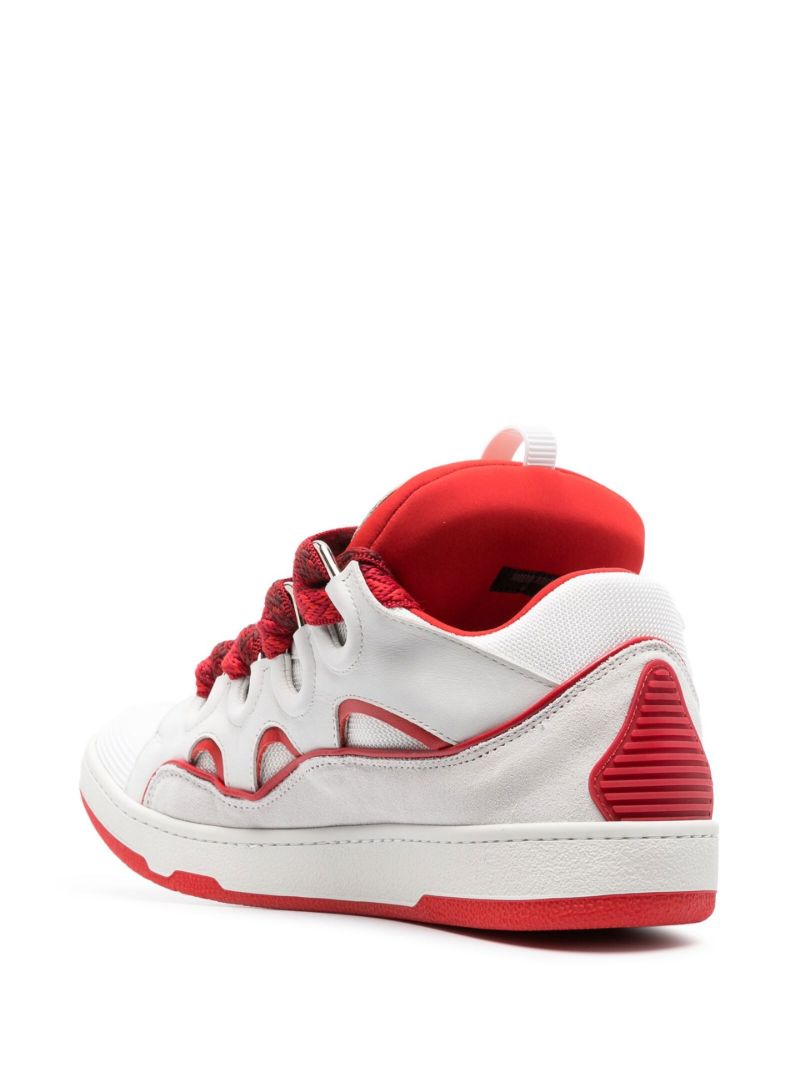 Red Curb Low-top Sneakers