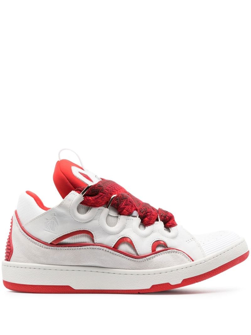Red Curb Low-top Sneakers