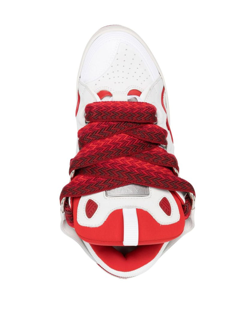Red Curb Low-top Sneakers