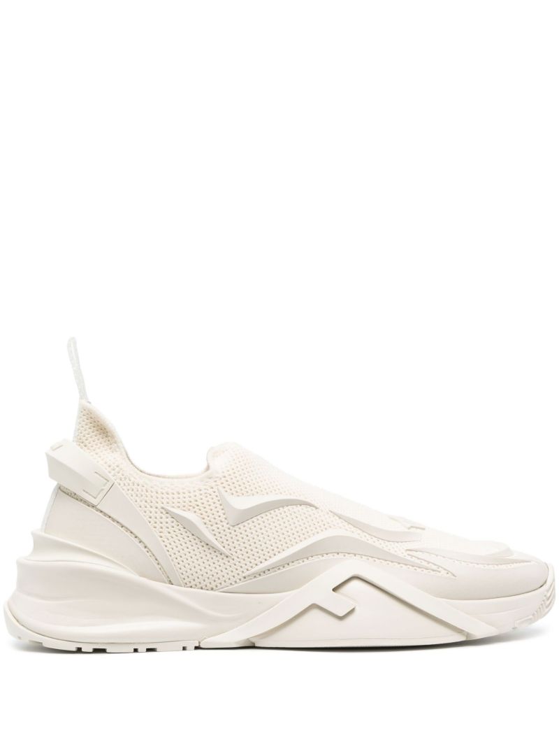 White Flow Low-top Running Sneakers