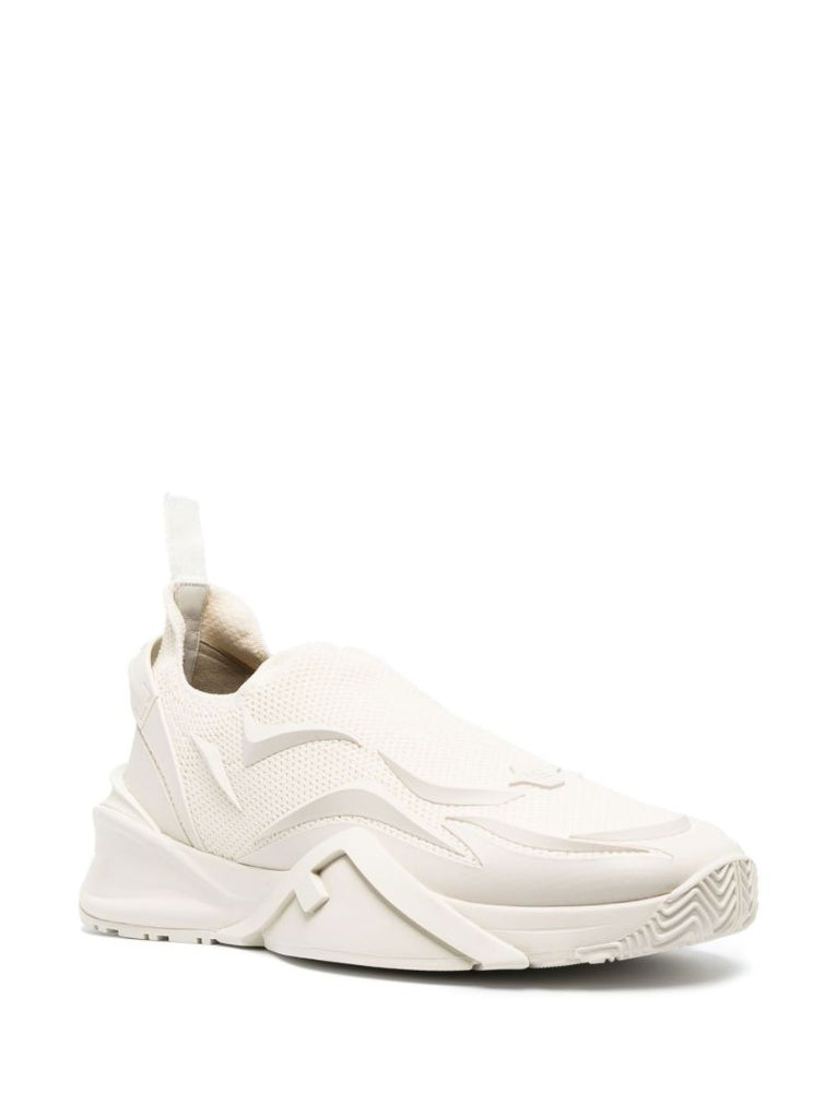 White Flow Low-top Running Sneakers