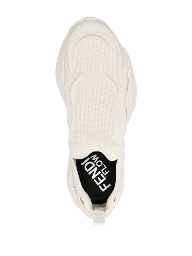 White Flow Low-top Running Sneakers
