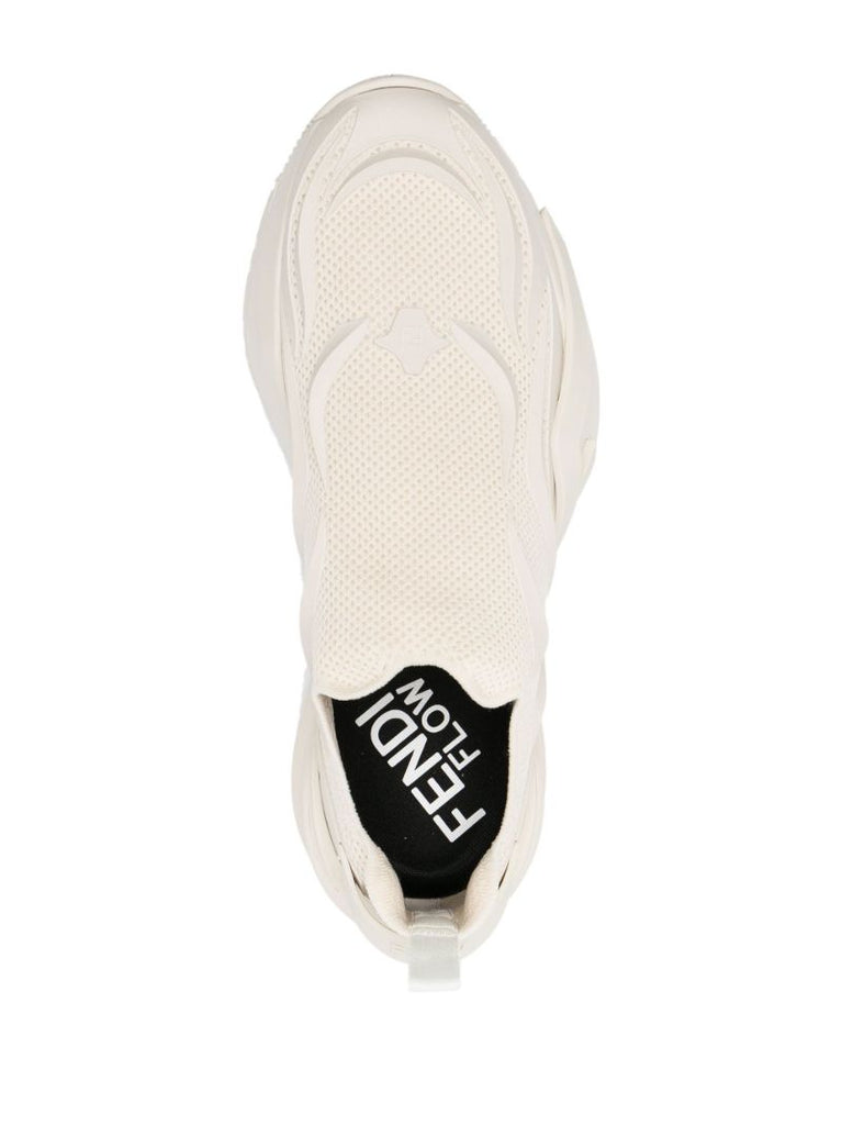 White Flow Low-top Running Sneakers