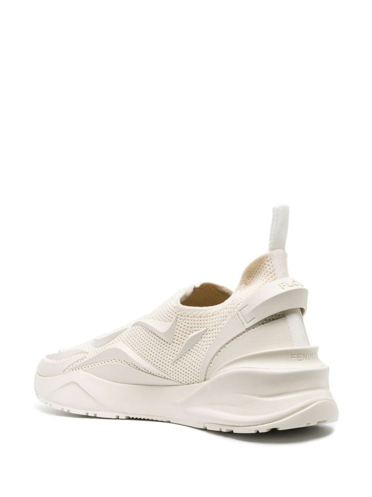White Flow Low-top Running Sneakers