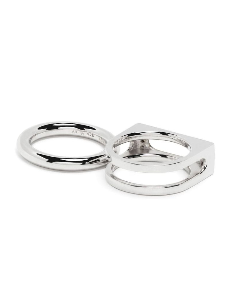 Silver Cage Single Spinel Ring