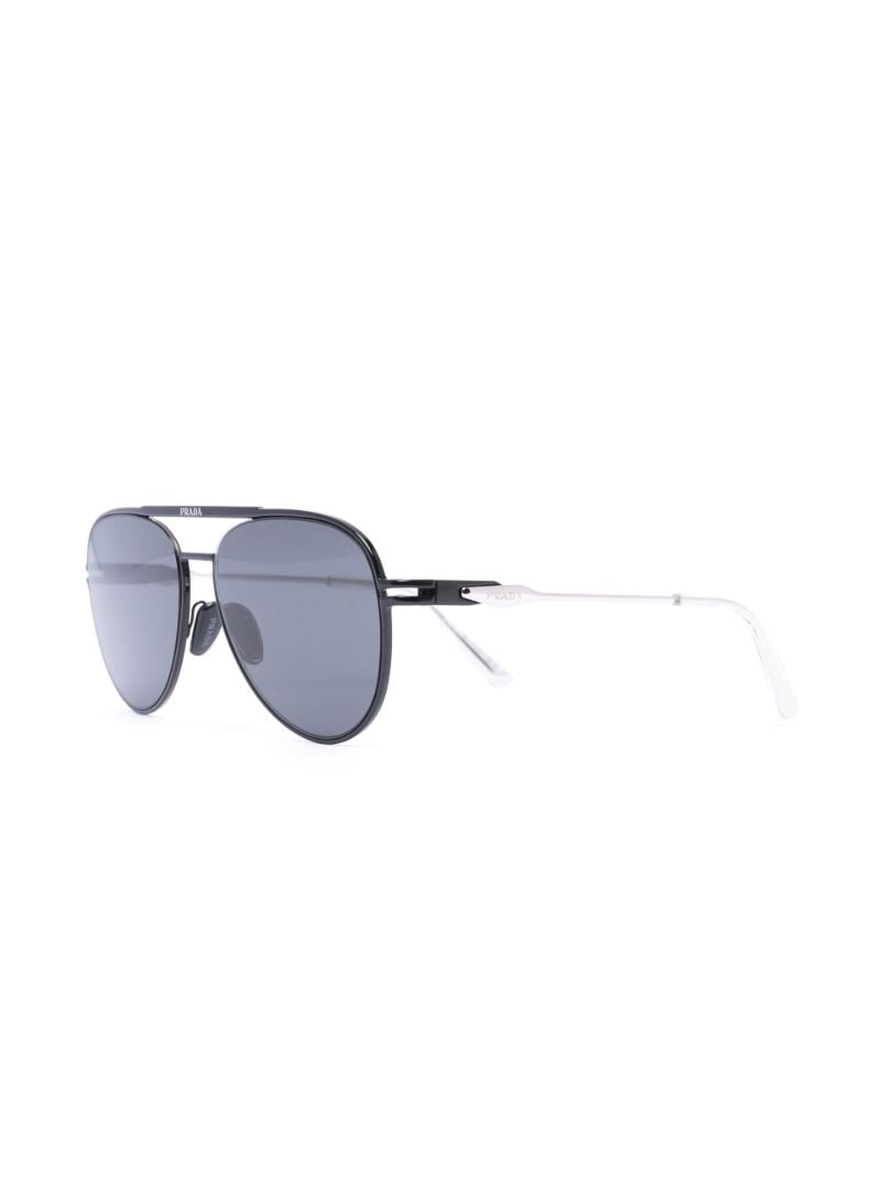 Black Pilot-frame Sunglasses