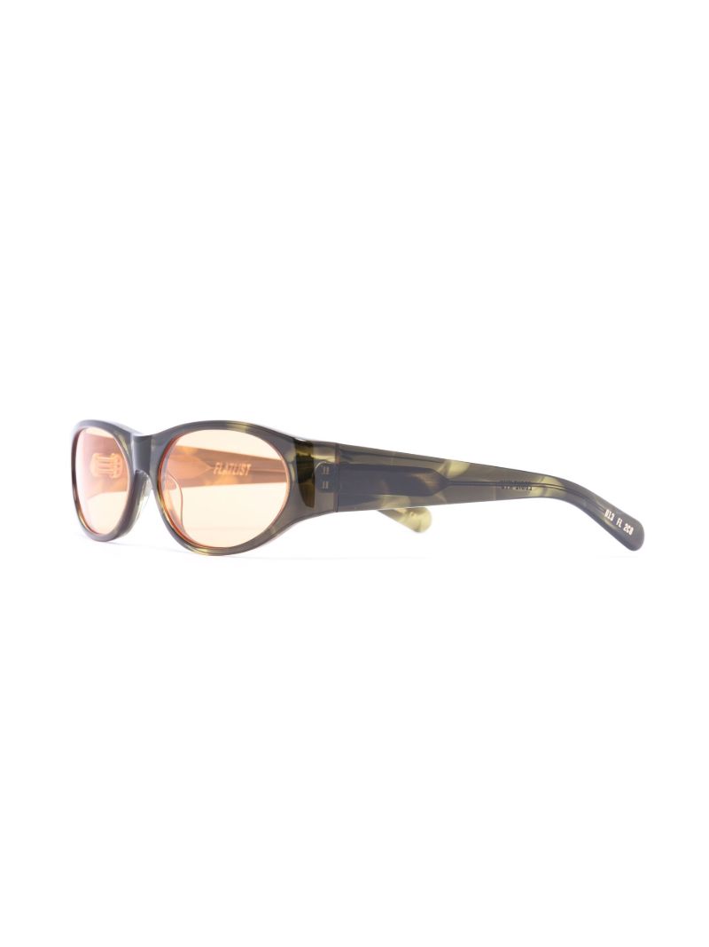 Green Eddie Kyu Round Sunglasses