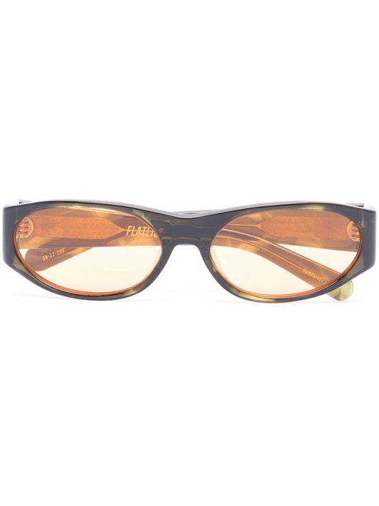 Green Eddie Kyu Round Sunglasses