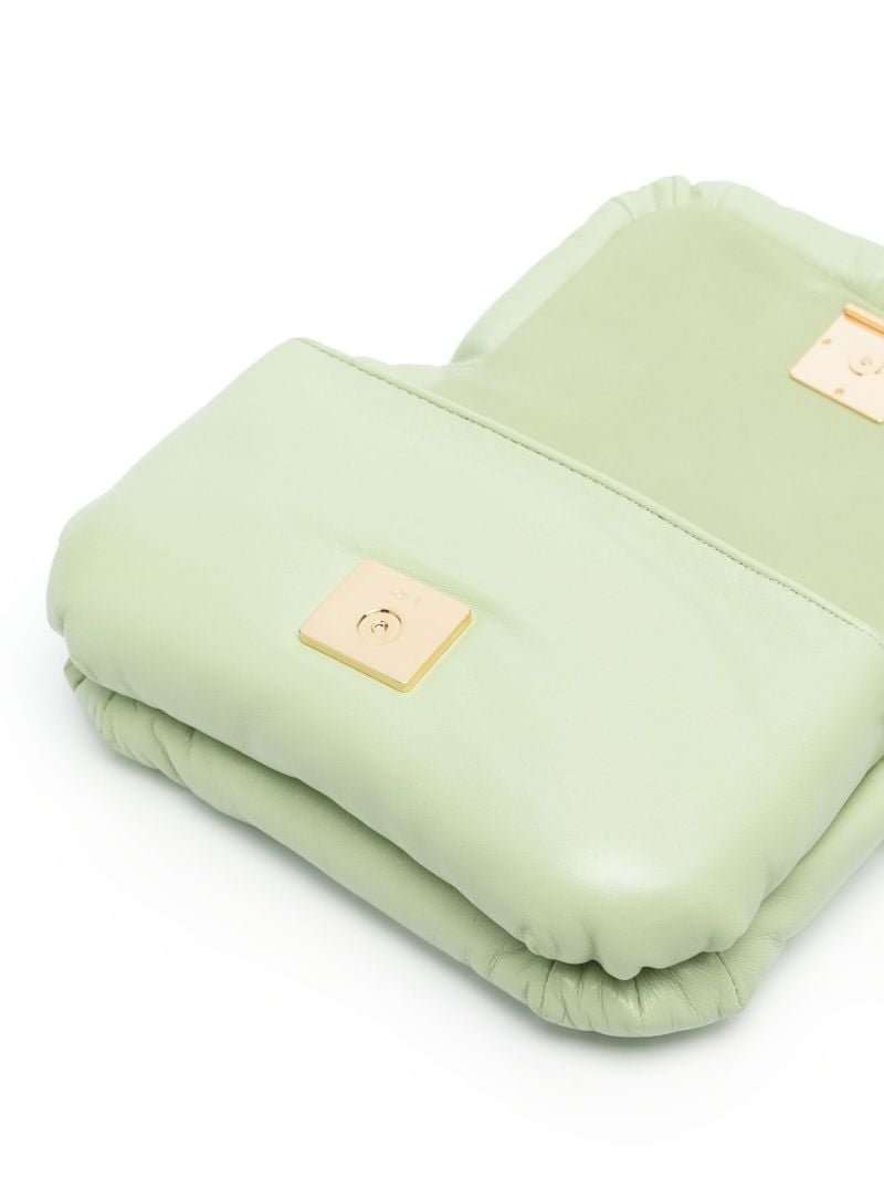 Green Goya Mini Puffer Leather Cross Body Bag