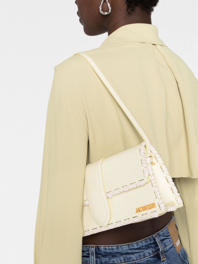 Yellow Le Bambino Long Lacet Top Handle Bag