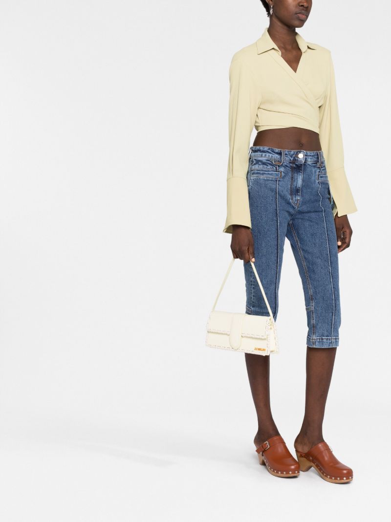 Yellow Le Bambino Long Lacet Top Handle Bag