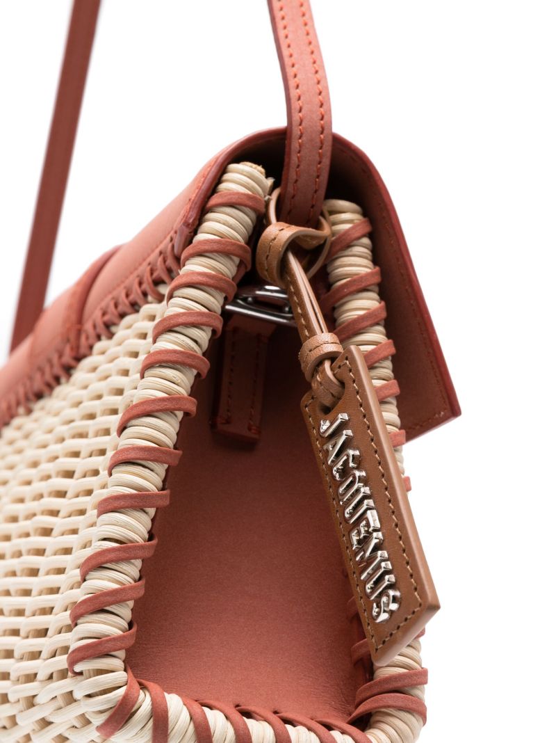 Brown Le Bambino Long Osier Top Handle Bag