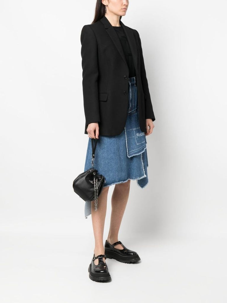 Black Chrissy Small Faux-leather Bucket Bag