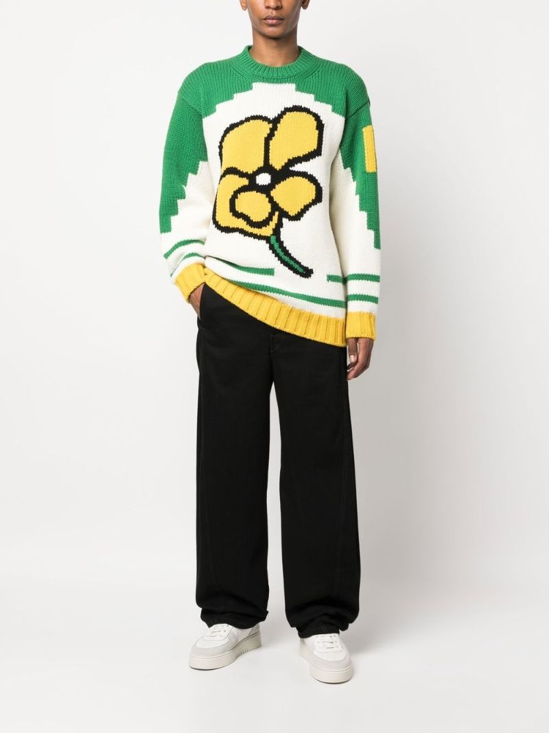 Neutral Kenzo Poppy Wool Sweater