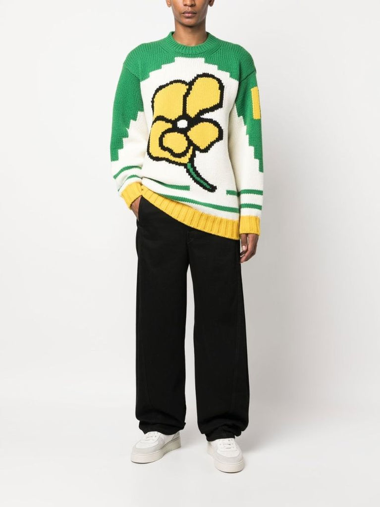 Neutral Kenzo Poppy Wool Sweater