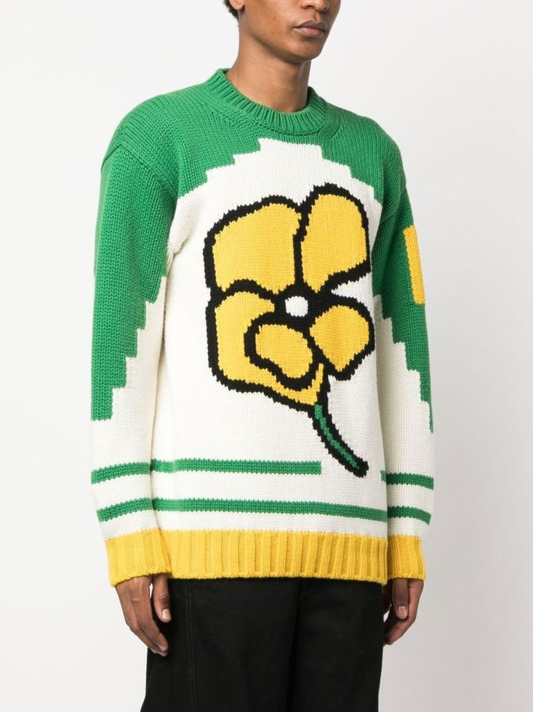 Neutral Kenzo Poppy Wool Sweater