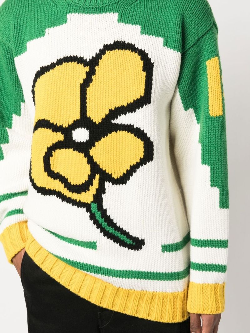 Neutral Kenzo Poppy Wool Sweater