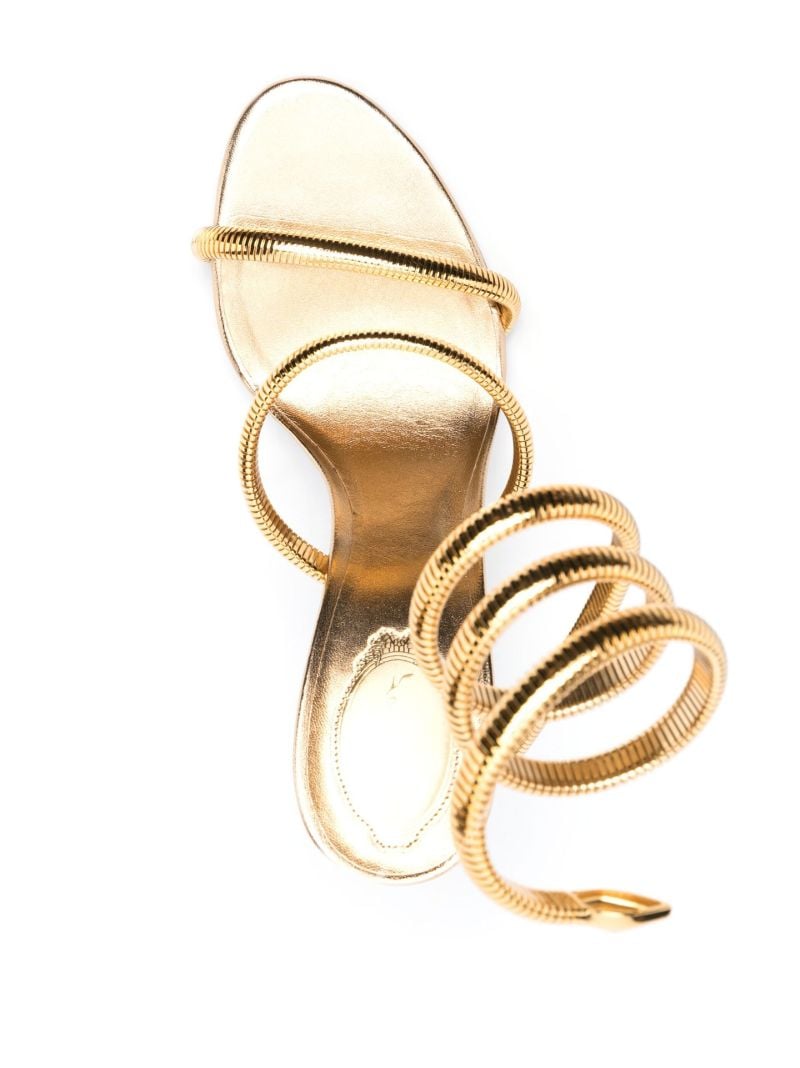Gold Cleo 105 Wrap-around Sandals