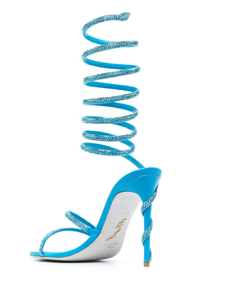 Blue Margot 105 Leather Sandals