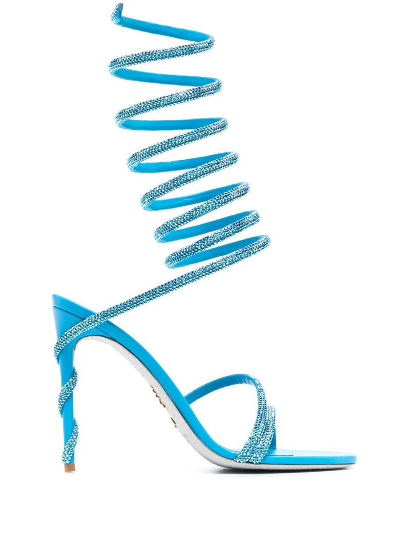 Blue Margot 105 Leather Sandals