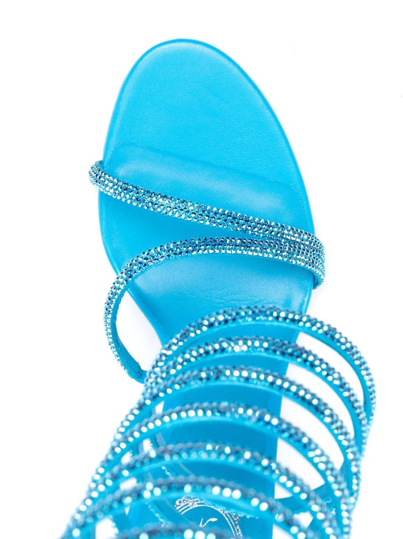 Blue Margot 105 Leather Sandals