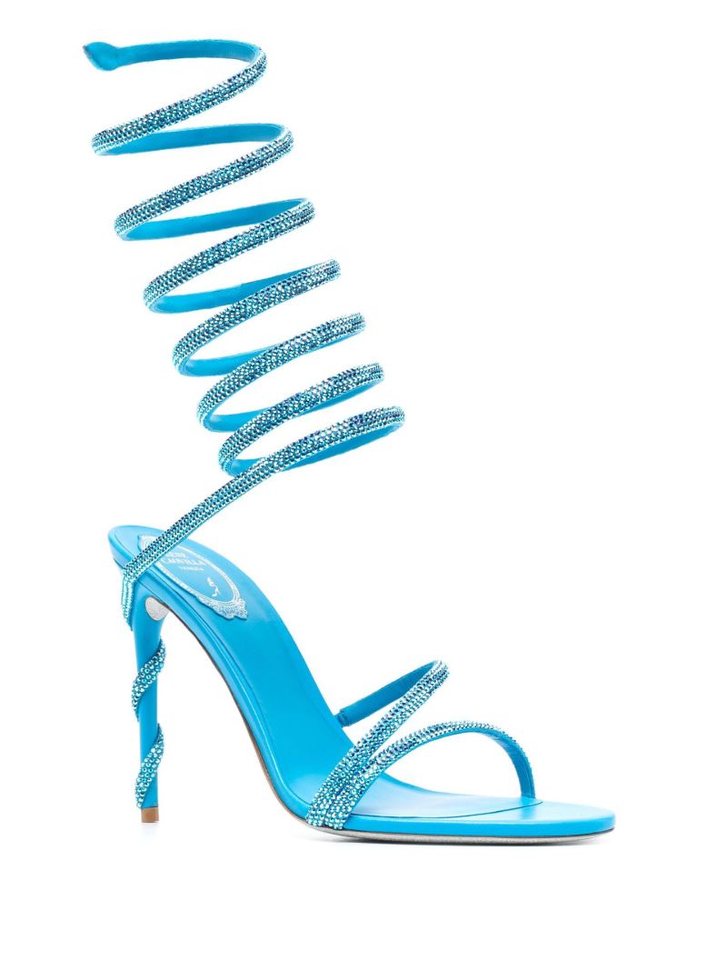 Blue Margot 105 Leather Sandals