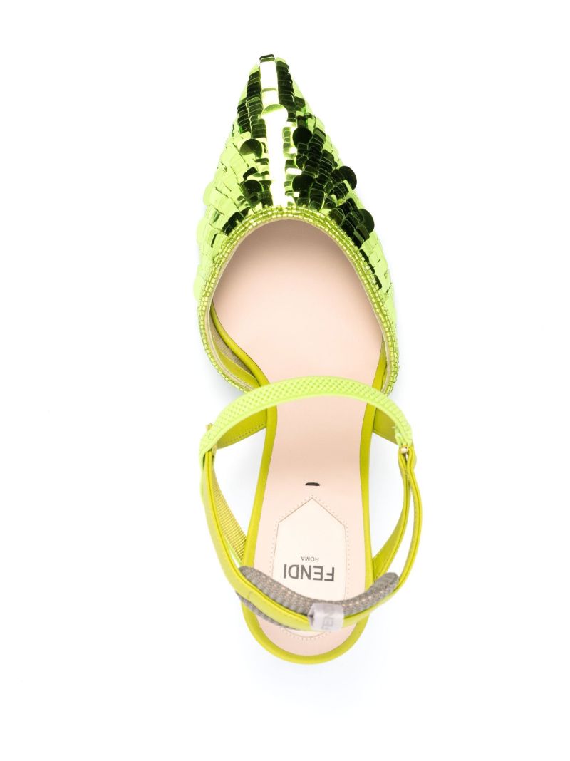 Green ColibrÃ_x0083_Â¬ Lite 85 Sequin Pumps