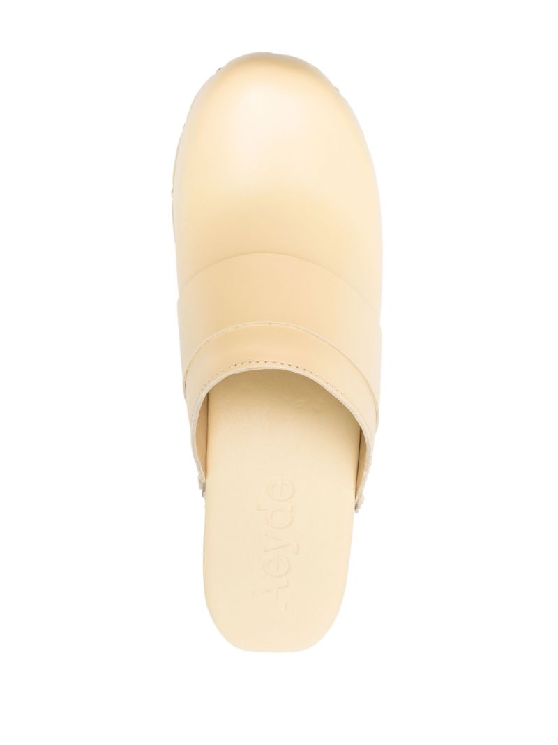 Neutral Bibi Leather Clogs
