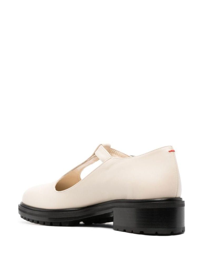 Neutral Roberta 45 T-bar Leather Loafers