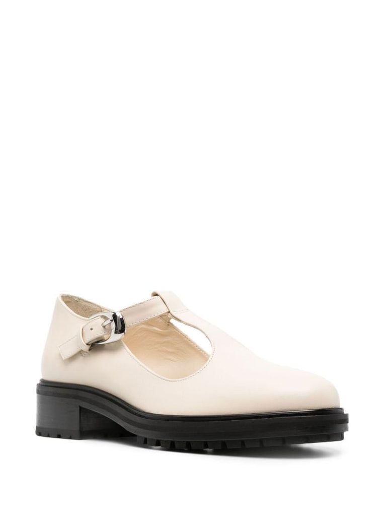 Neutral Roberta 45 T-bar Leather Loafers