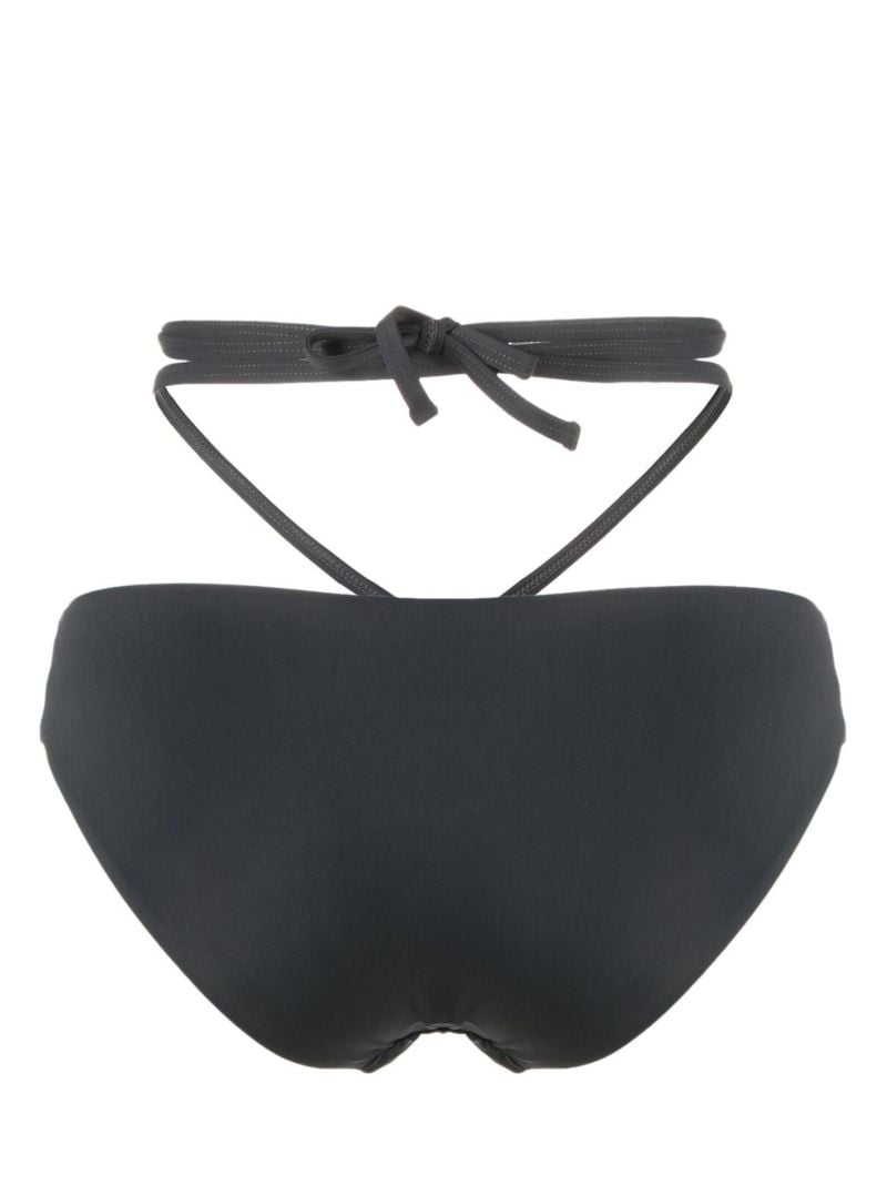 Grey Cut-out Bikini Bottoms