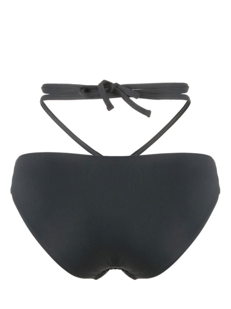 Grey Cut-out Bikini Bottoms