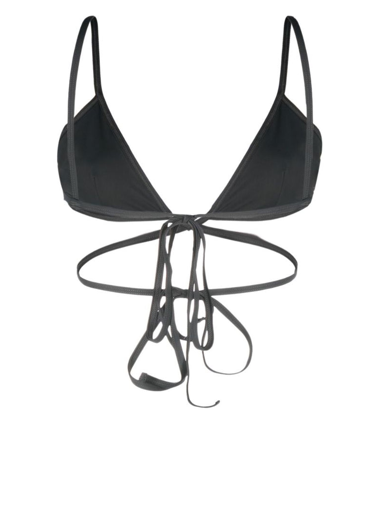 Grey Wrap Triangle Bikini Top