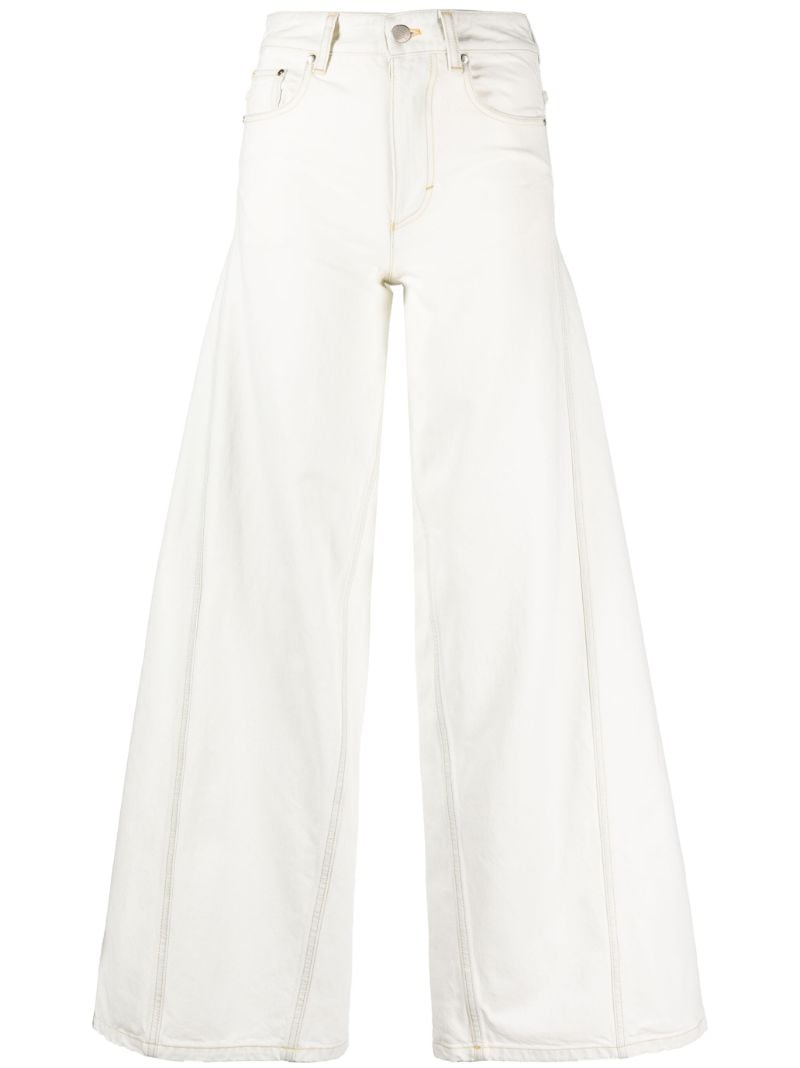 X Alicia Keys Neutral Wide-leg Jeans