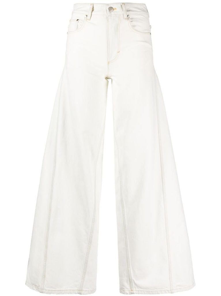 X Alicia Keys Neutral Wide-leg Jeans