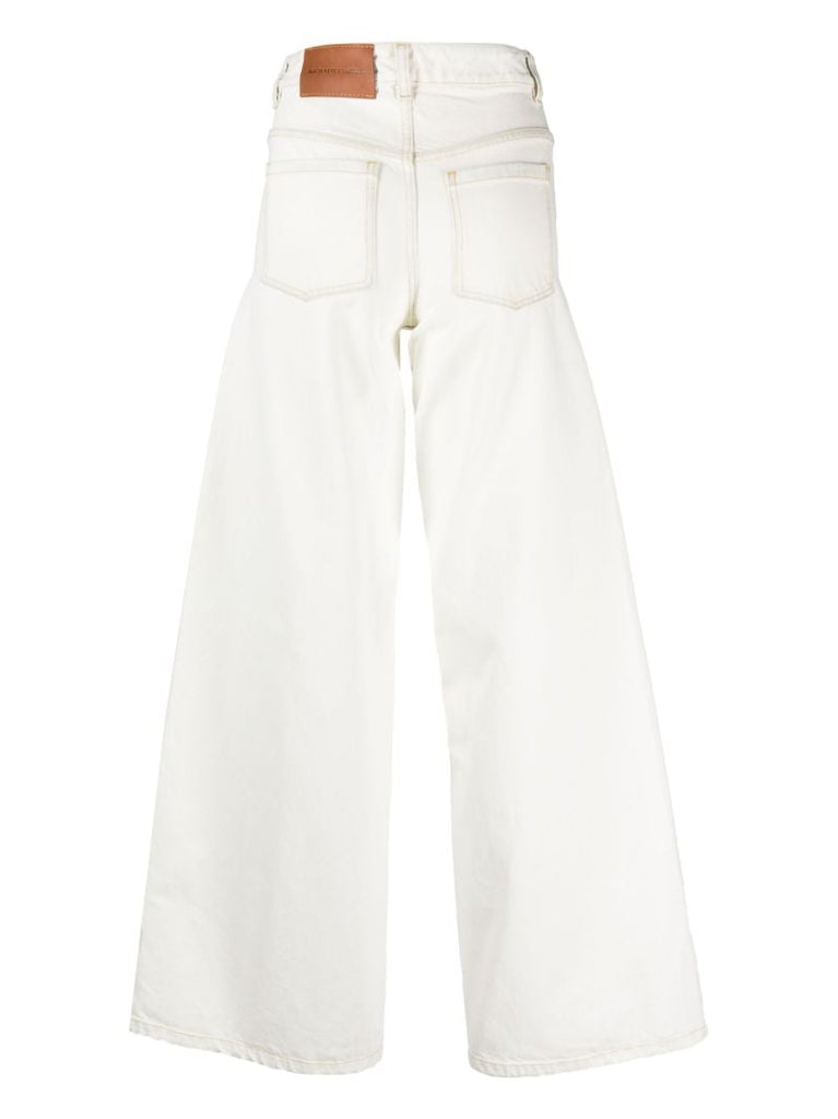 X Alicia Keys Neutral Wide-leg Jeans