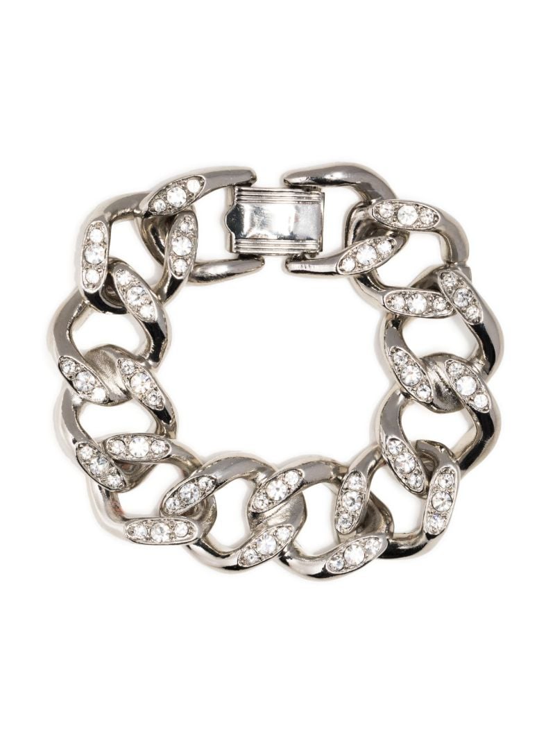 Silver-tone Crystal Bracelet