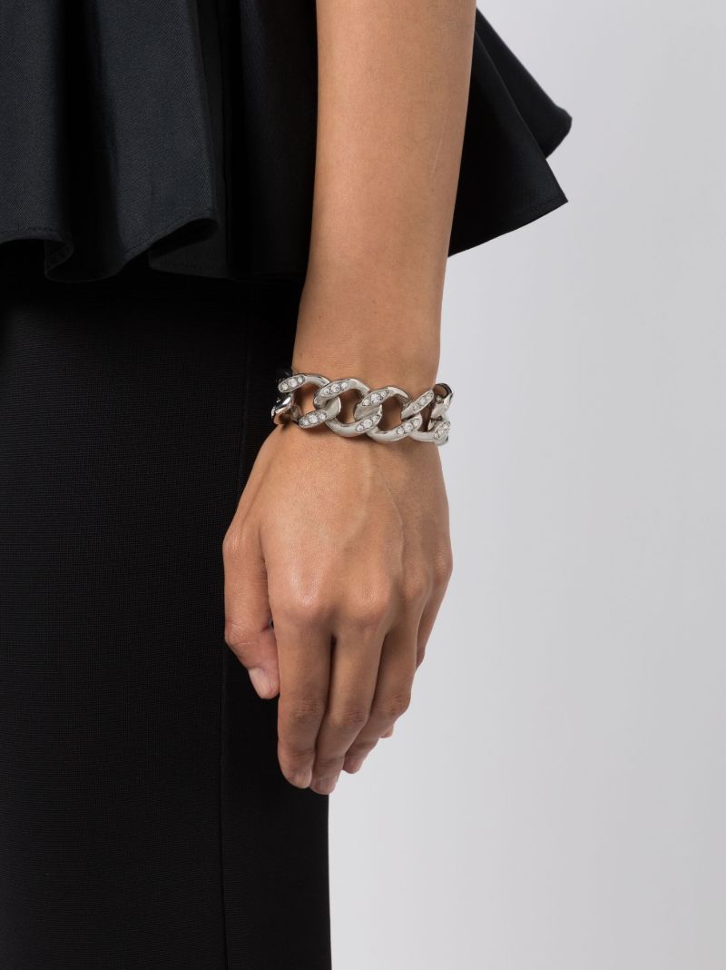 Silver-tone Crystal Bracelet