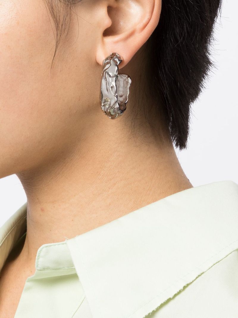 Silver-tone Hoop Earrings