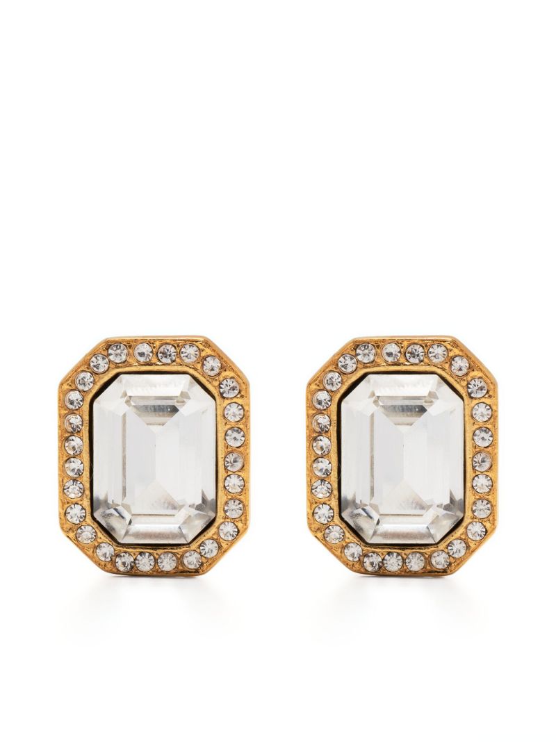 Gold-tone Crystal Earrings