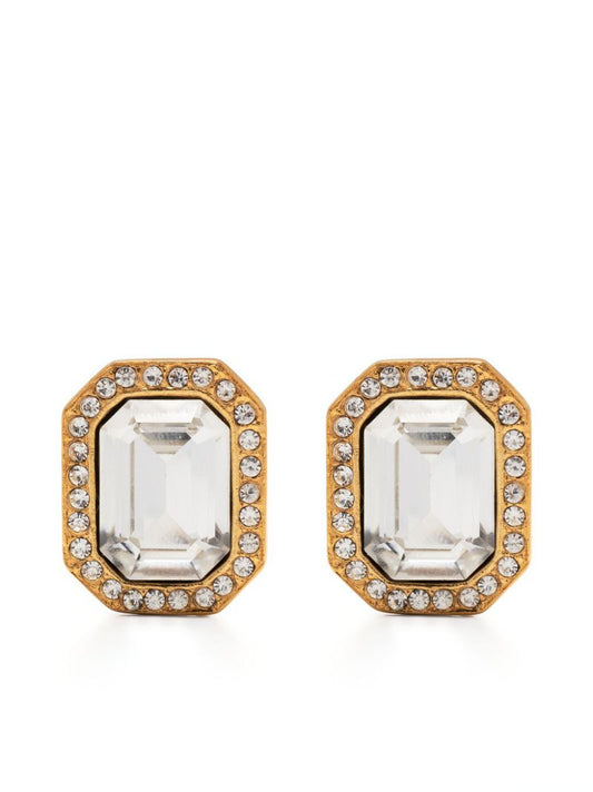 Gold-tone Crystal Earrings