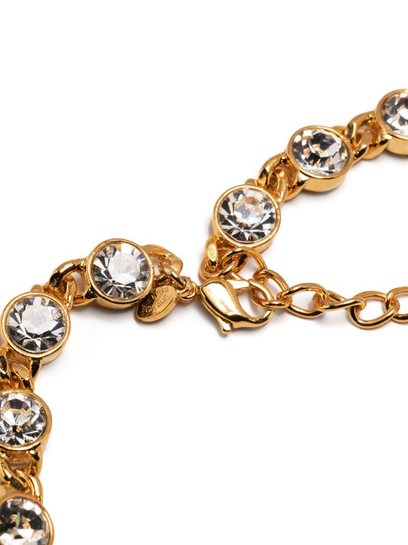 Gold-tone Crystal Necklace